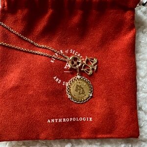 Anthropologie Libra Zodiac Charm Necklace - Gently Worn